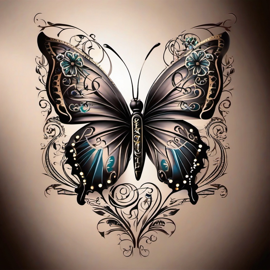 faith hope love butterfly tattoo  