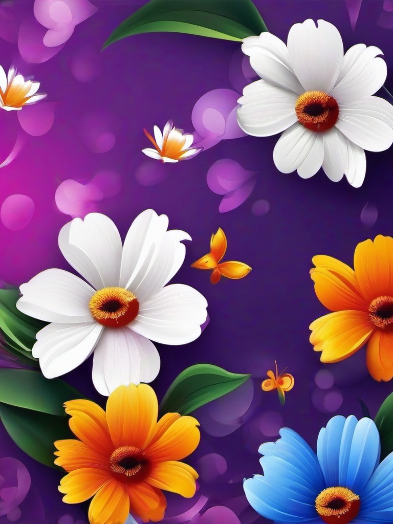 Flower Background Wallpaper - flower paint wallpaper  