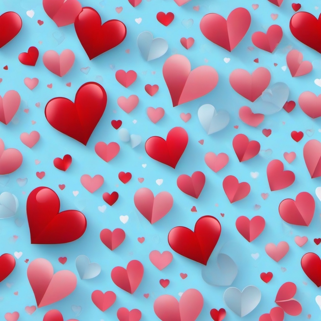 Heart Background Wallpaper - light blue background with hearts  