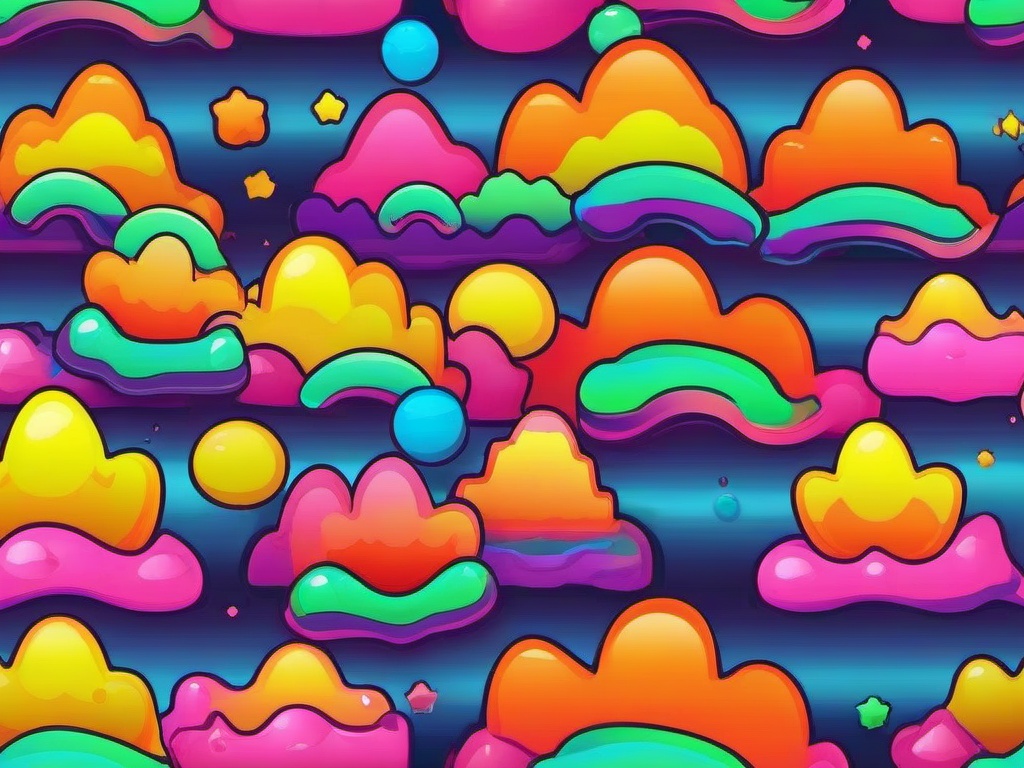 Rainbow Slime Wallpaper  