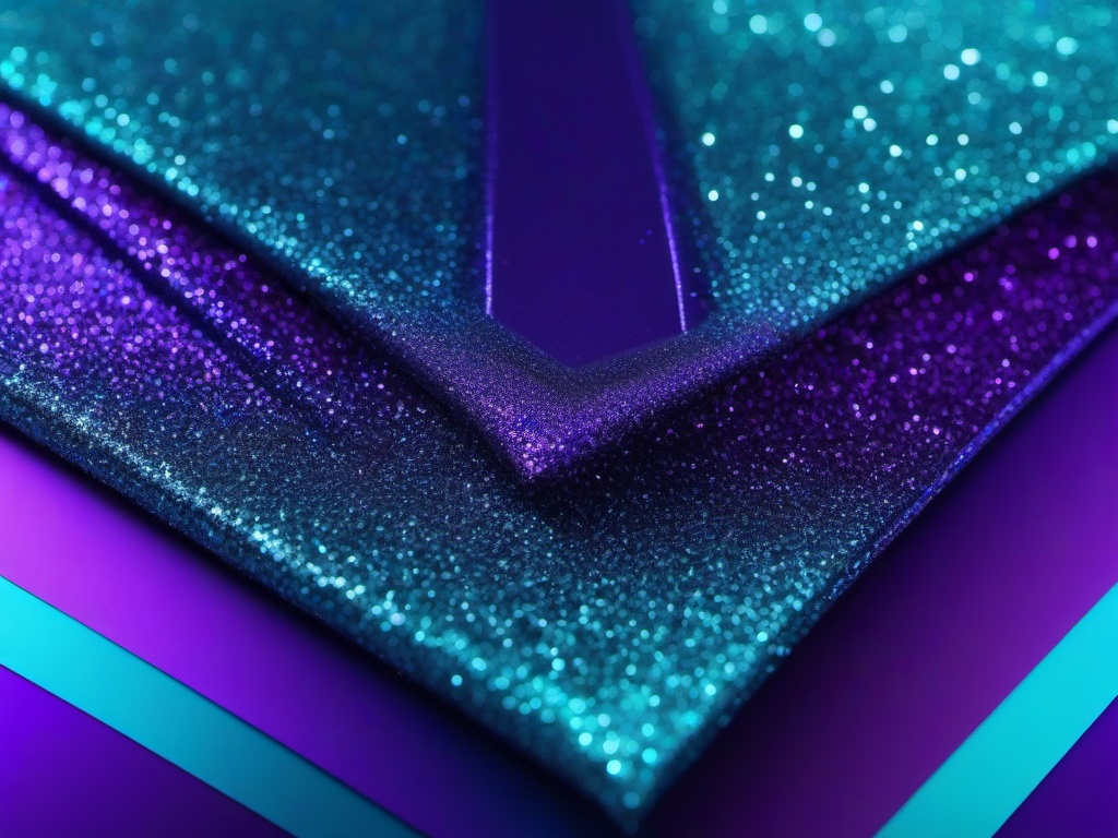 Turquoise And Purple Glitter Background  