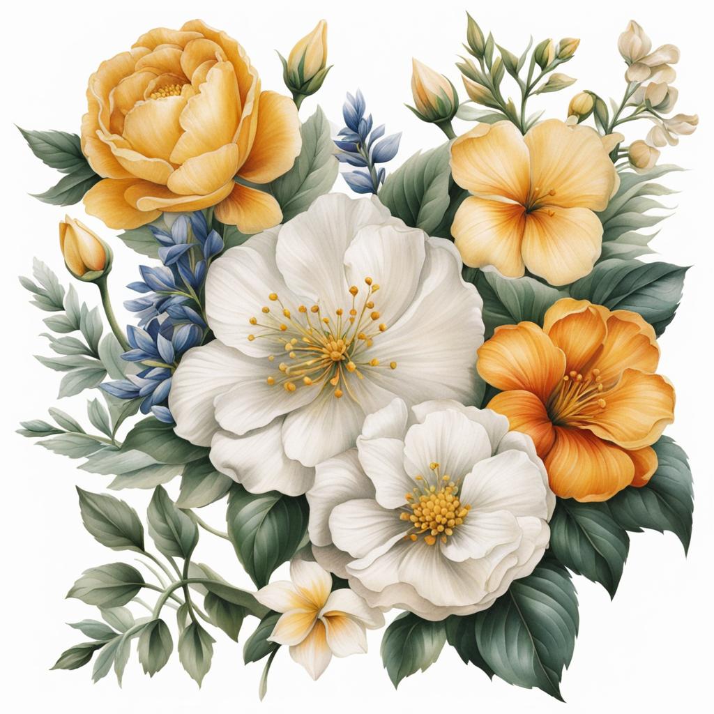 December birth month flower tattoo, Tattoos representing the birth flower for the month of December. colors, tattoo patterns, clean white background