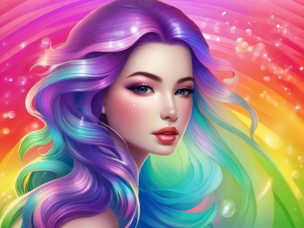 Rainbow Mermaid Background  