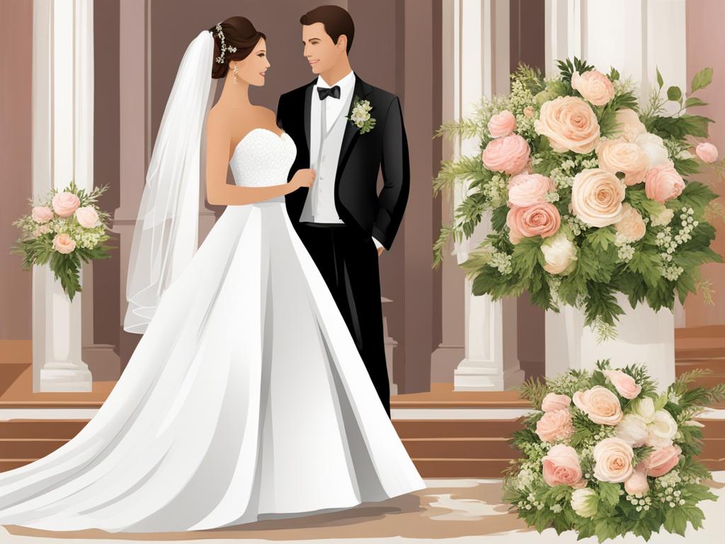 wedding clipart - witnessing a beautiful union. 