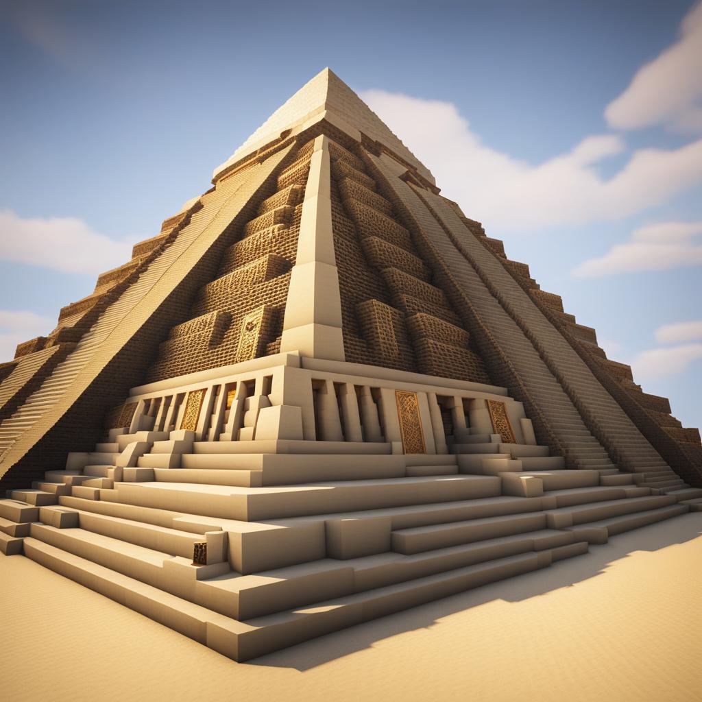 egyptian pyramid filled with ancient artifacts and mysteries - minecraft house ideas minecraft block style