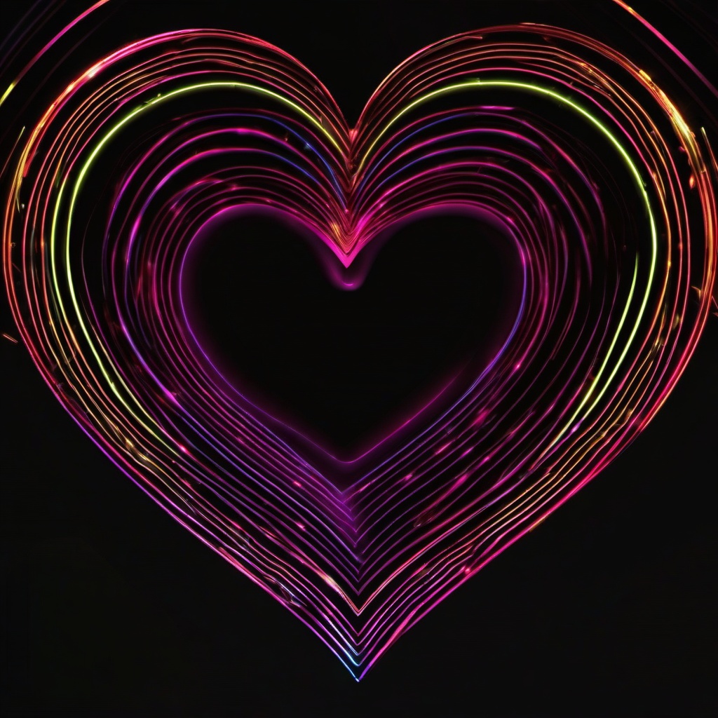 Heart Background Wallpaper - neon light heart wallpaper  