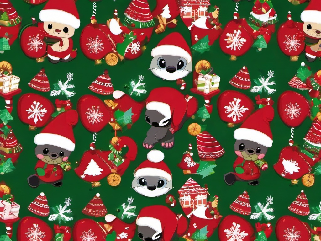 Wallpaper Stitch Christmas  