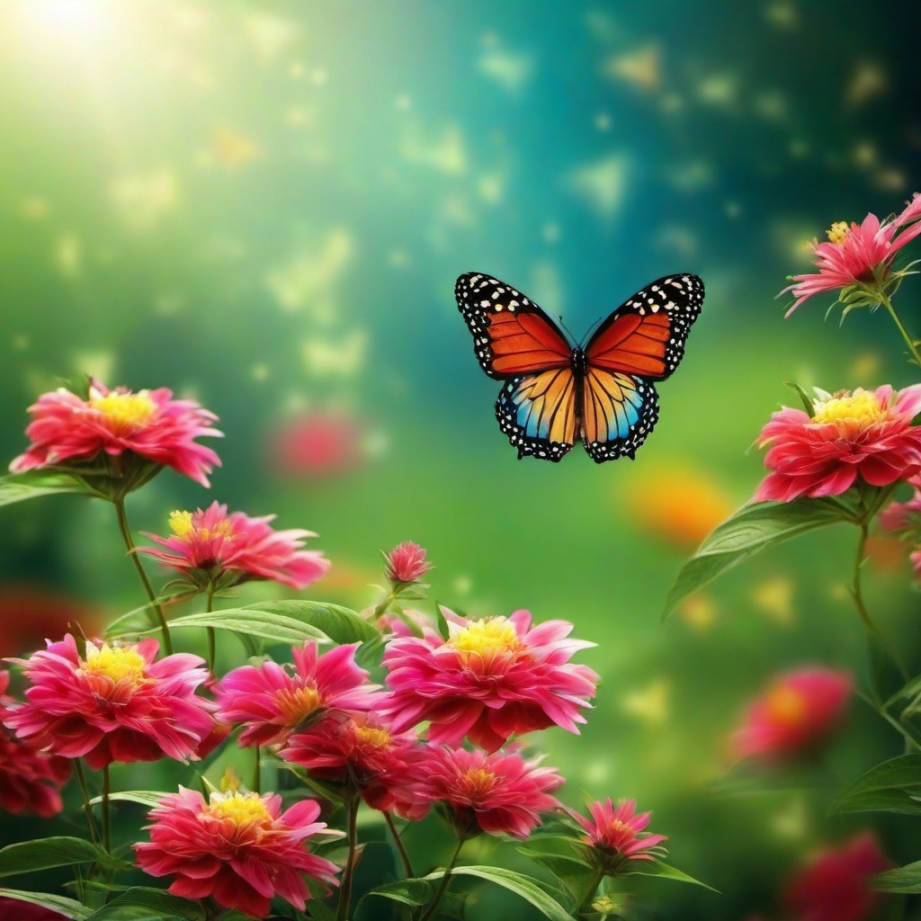 Butterfly Background Wallpaper - flower wallpaper with butterfly  