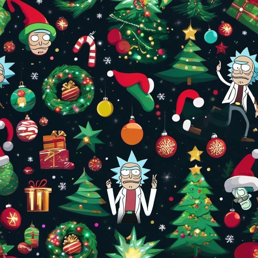 Christmas Background Wallpaper - rick and morty christmas background  