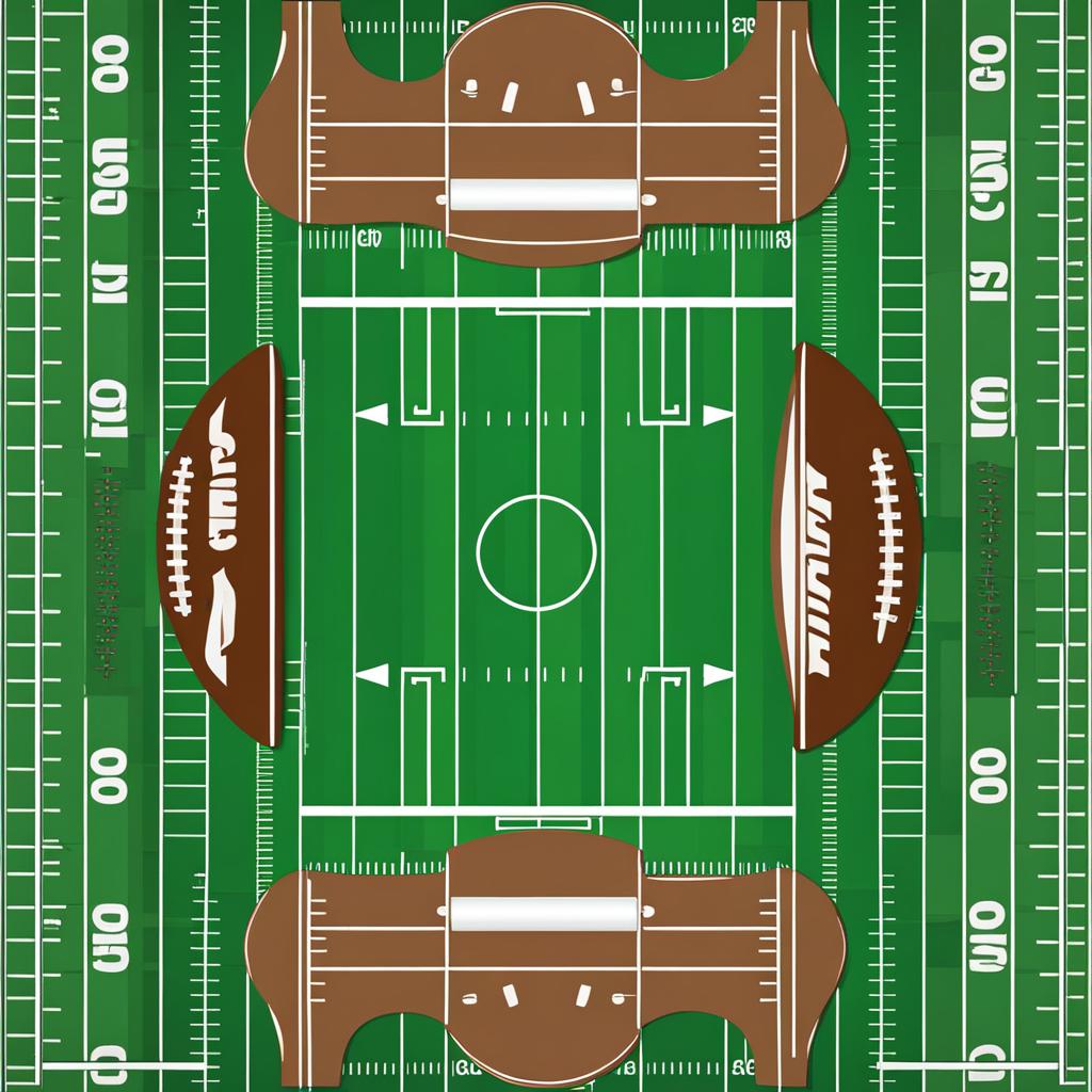 football clipart transparent background on a football field - ready for competitive play. 