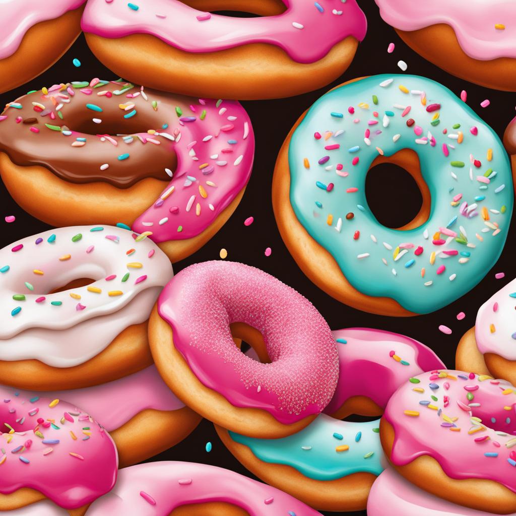 donut clipart - a delectable donut, frosted with sweet indulgence, a treat for the eyes 