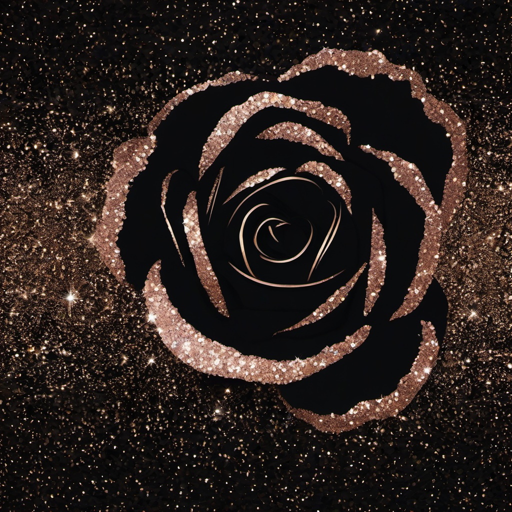 Glitter background - black rose gold glitter background  