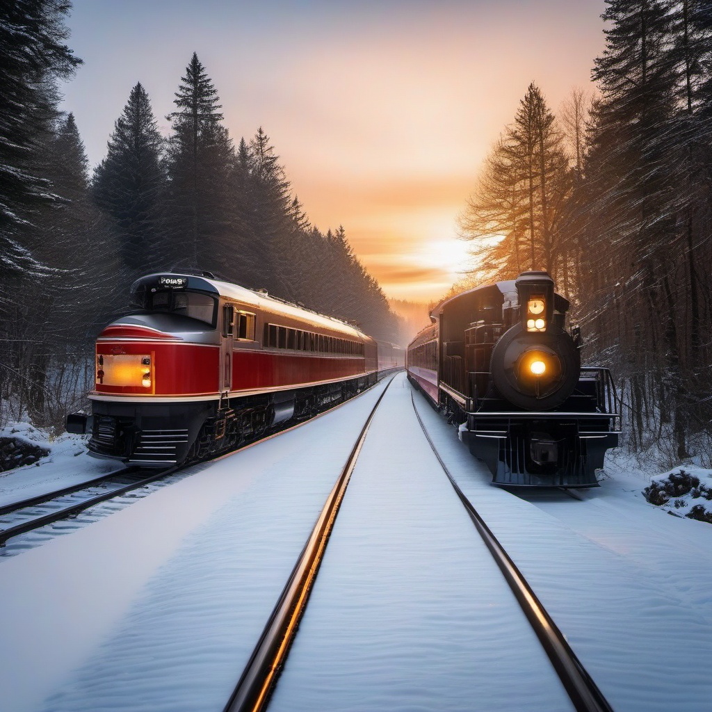 Winter Scenic Train Ride  background picture, close shot professional product  photography, natural lighting, canon lens, shot on dslr 64 megapixels sharp focus