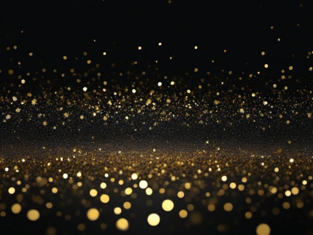 Black Gold Glitter Background  