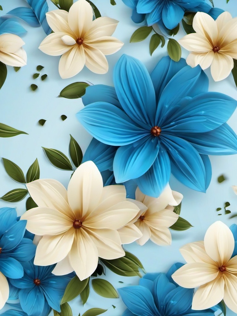 Flower Background Wallpaper - background blue flower  