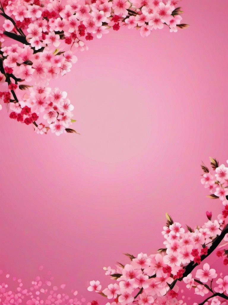 Cherry Blossoms Pink Background intricate details, patterns, wallpaper photo