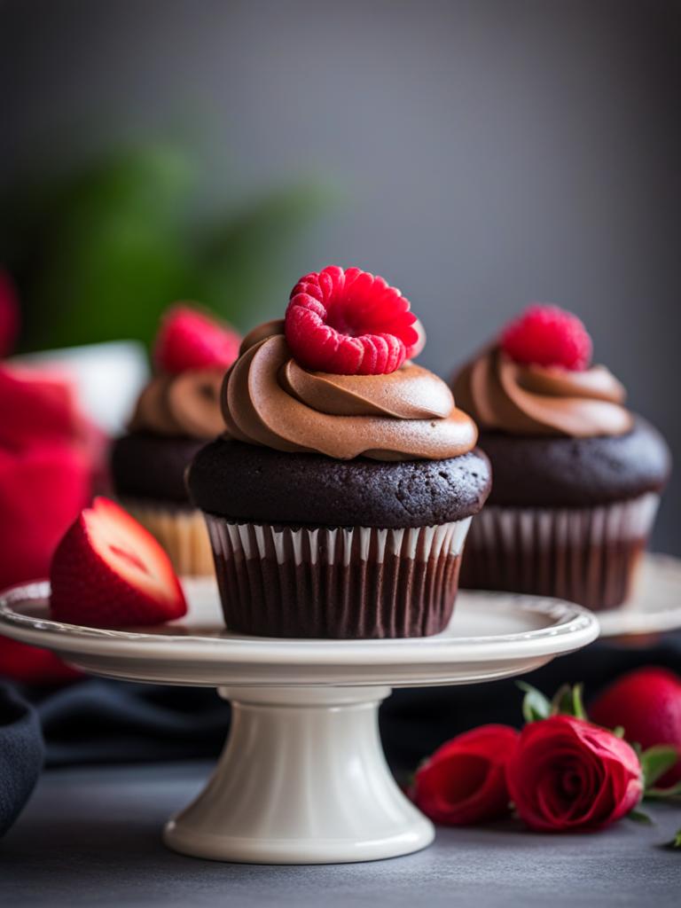 black bottom cupcakes with chocolate cake and cheesecake filling. 