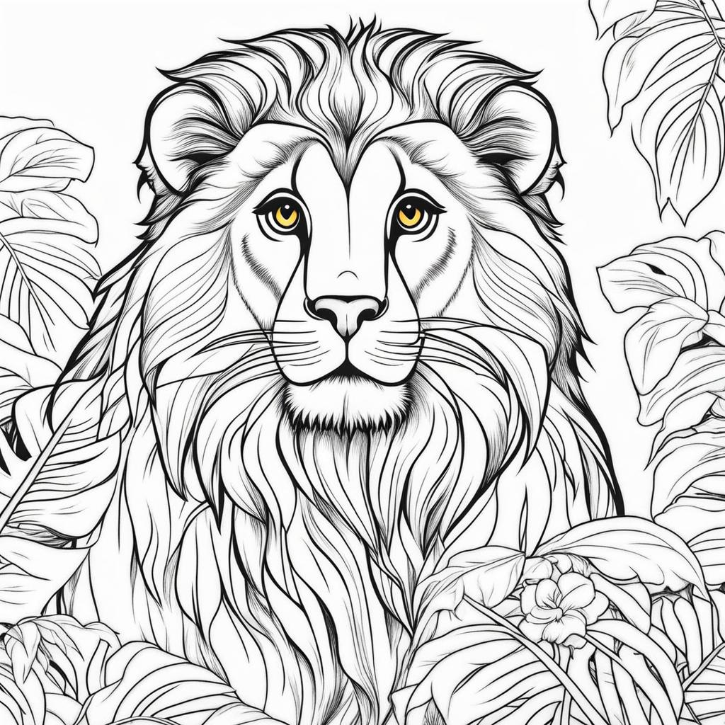 golden lion tamarins cute animals coloring page 