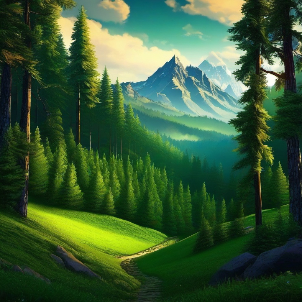 Forest Background Wallpaper - forest mountain background  
