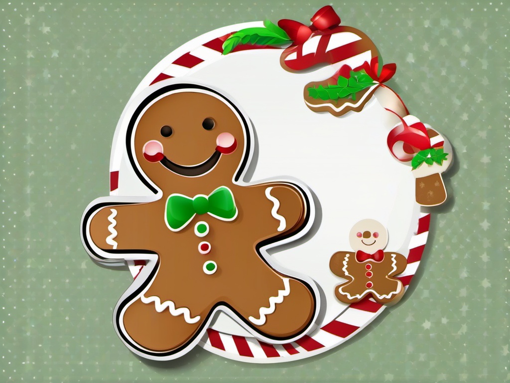 Gingerbread Man clipart - gingerbread man with a big smile  