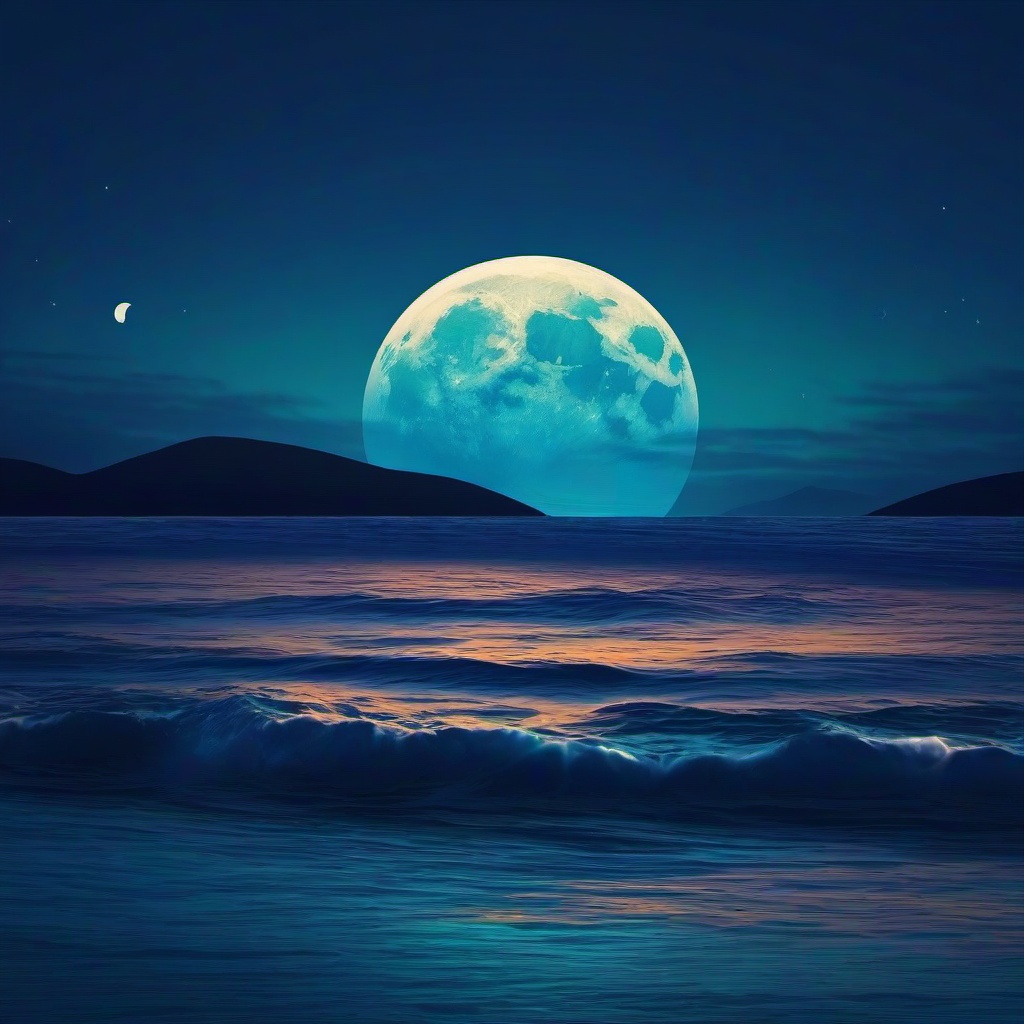 Ocean Background Wallpaper - moon and ocean wallpaper  