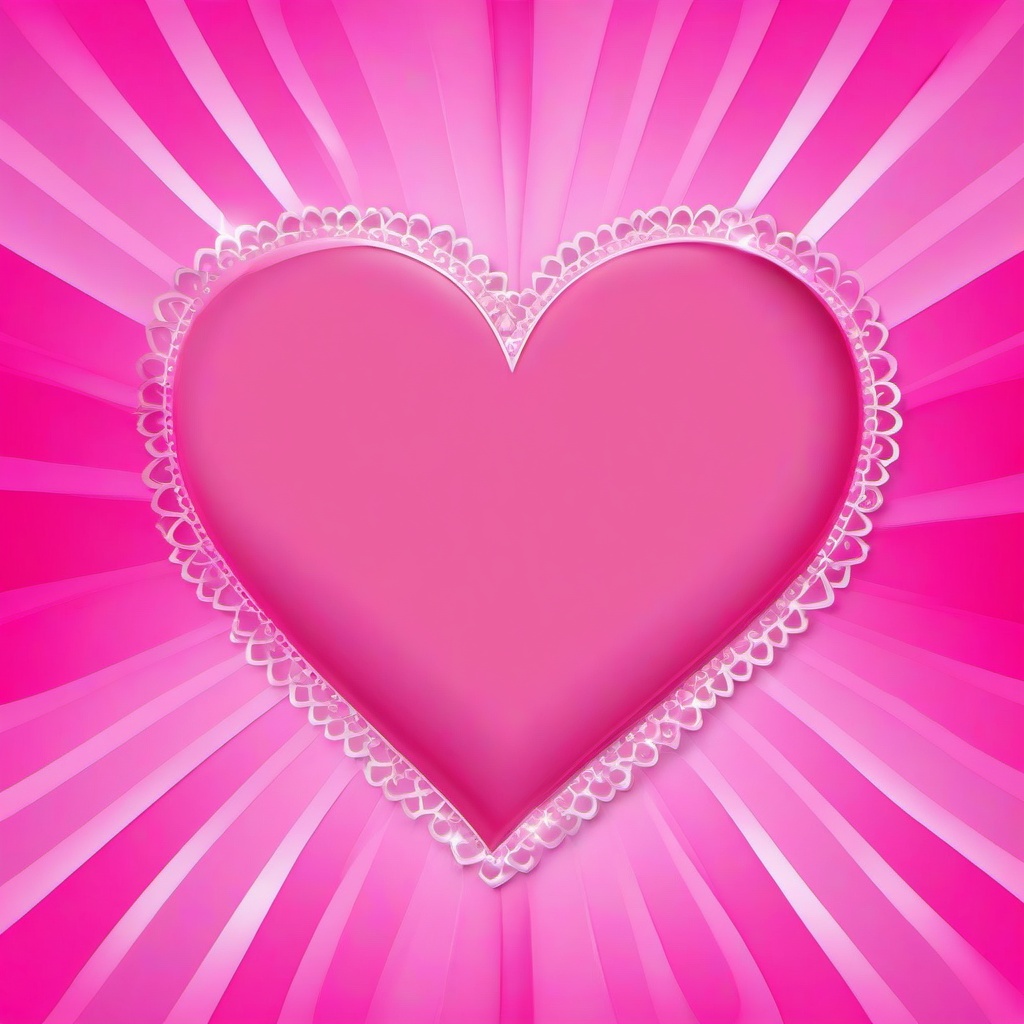 Heart Background Wallpaper - white heart on pink background  