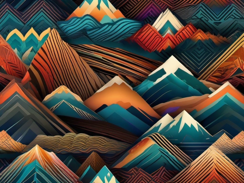 Mountain Wallpaper - Majestic Andes Mountain Peaks  intricate patterns, splash art, wallpaper art