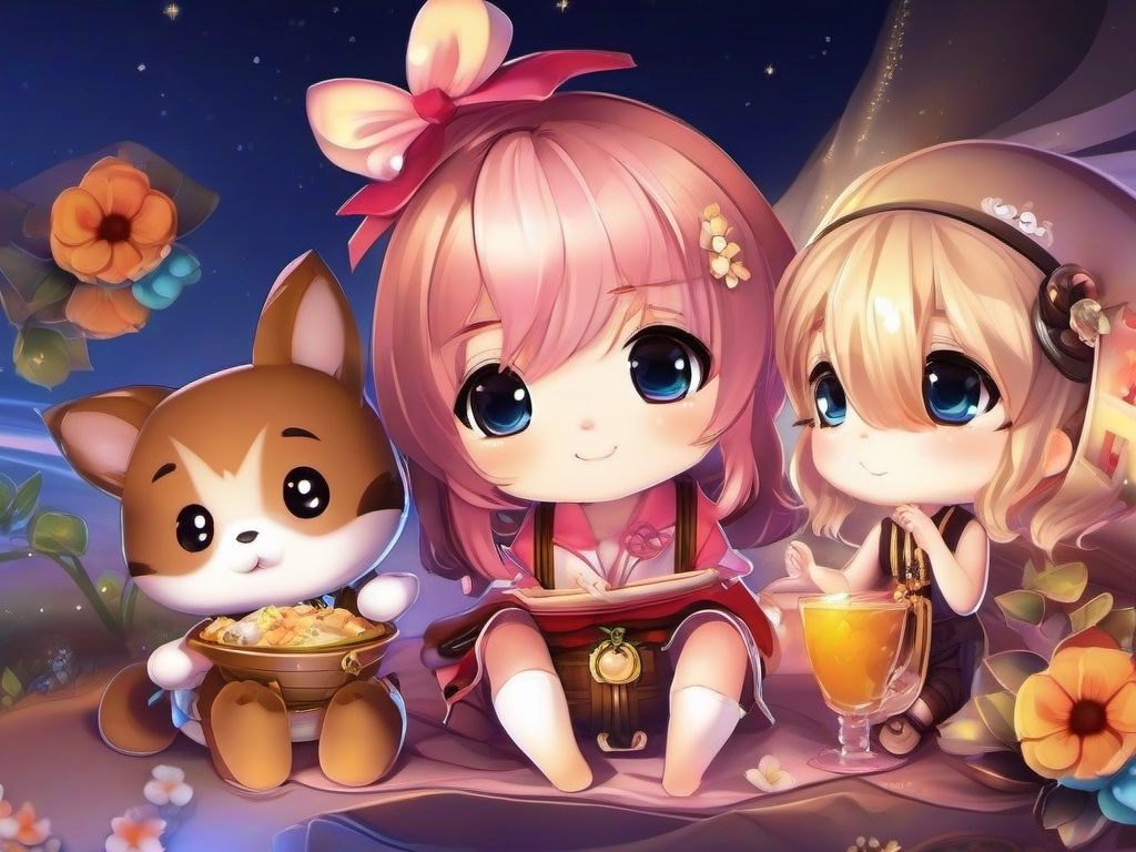 Cute Chibi Wallpaper - Chibi-style adorable characters  ,desktop background wallpaper