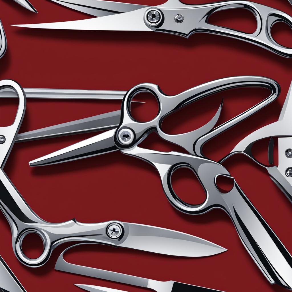 scissors clipart - sharp scissors ready to cut through any material 