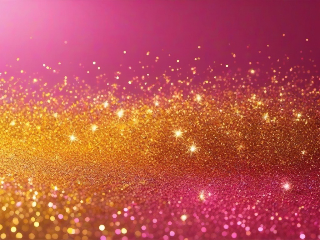 Pink And Yellow Glitter Background  