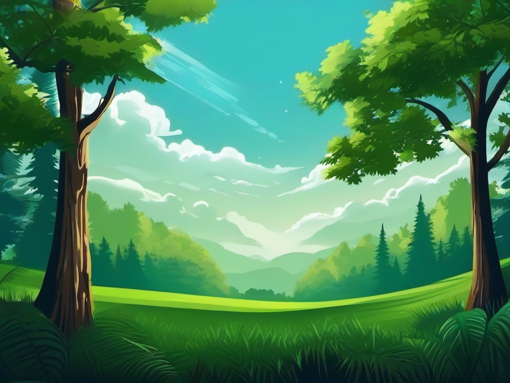 Sky And Forest Background  ,desktop background wallpaper