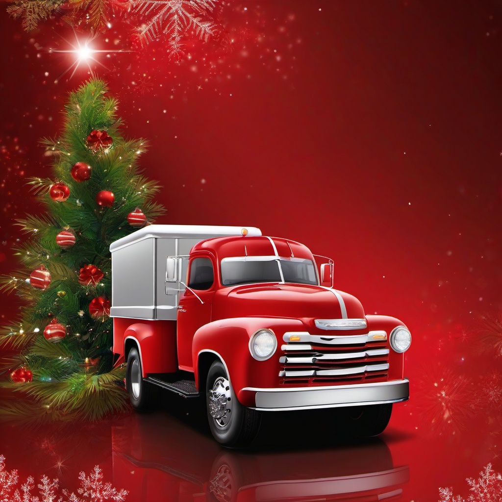 Red Background Wallpaper - christmas truck wallpaper  