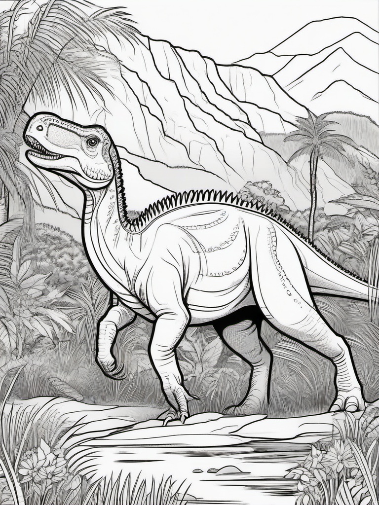 Dinosaur Coloring Pages - Corythosaurus Herding  simple coloring pages