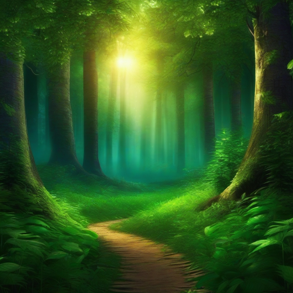 Forest Background Wallpaper - realistic magical forest background  
