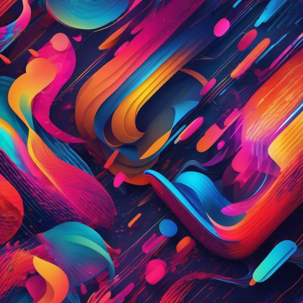 Phone Wallpaper - Mobile Apps and Digital Connectivity wallpaper splash art, vibrant colors, intricate patterns