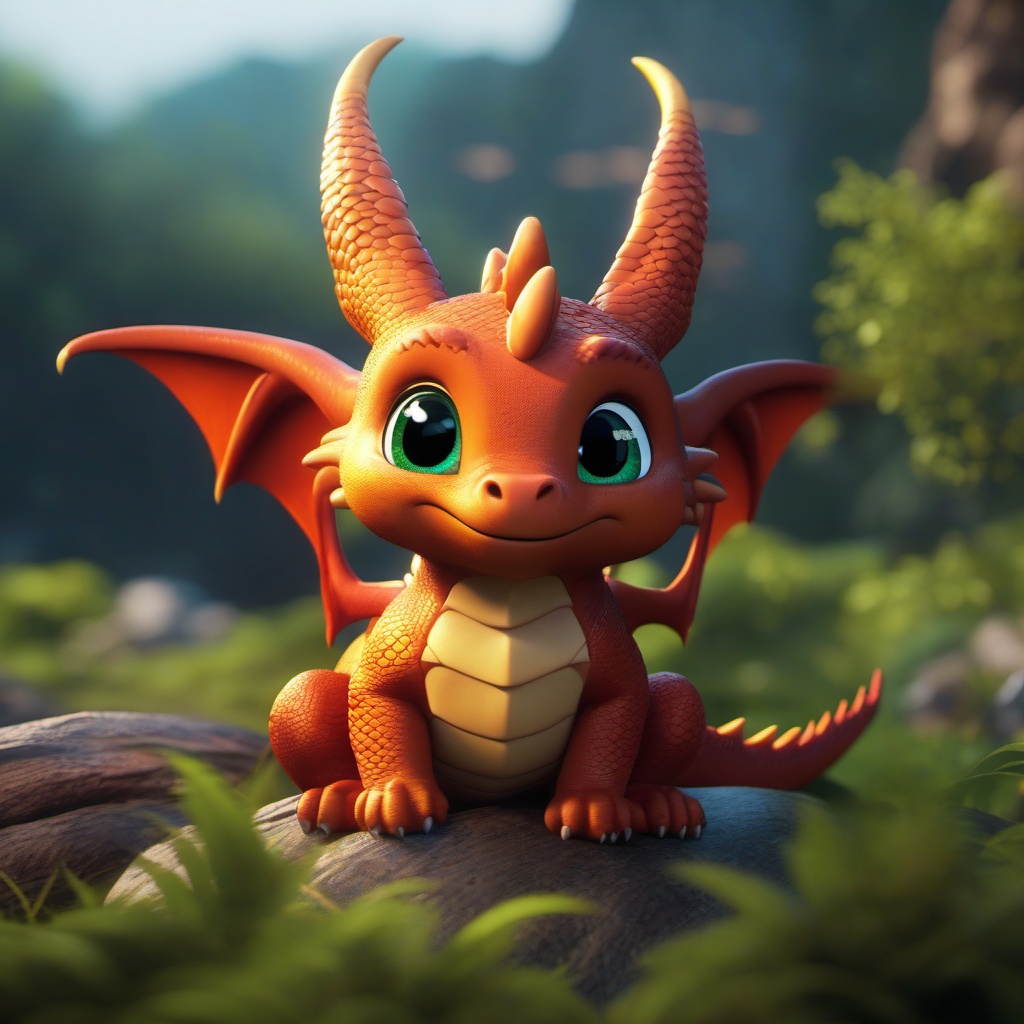 cute dragon 4k cinematic