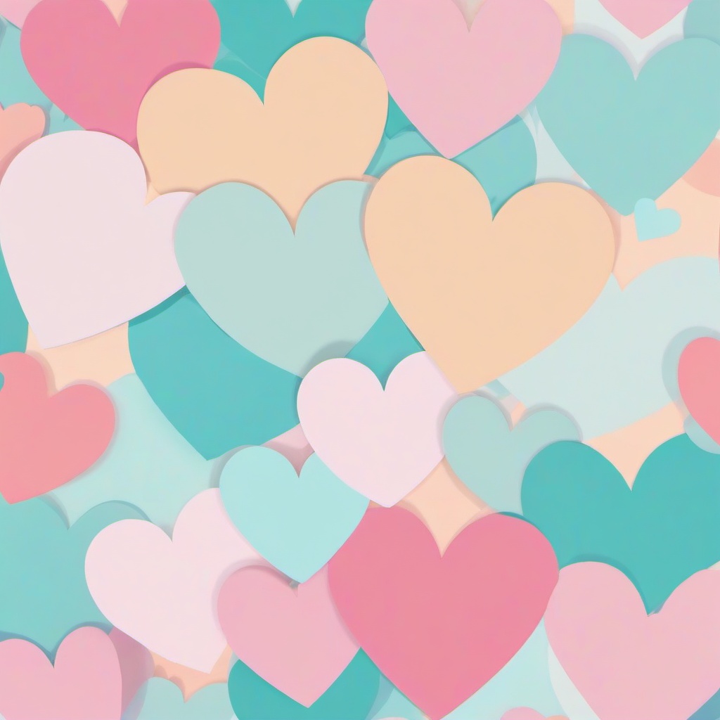 Heart Background Wallpaper - pastel heart wallpaper  