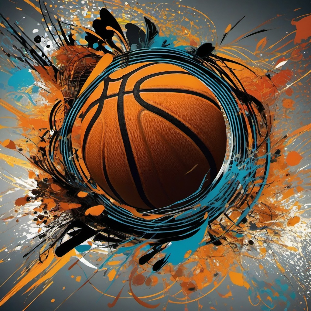 Cool Basketball Wallpapers - Dynamic Basketball Action  intricate patterns, splash art, wallpaper art