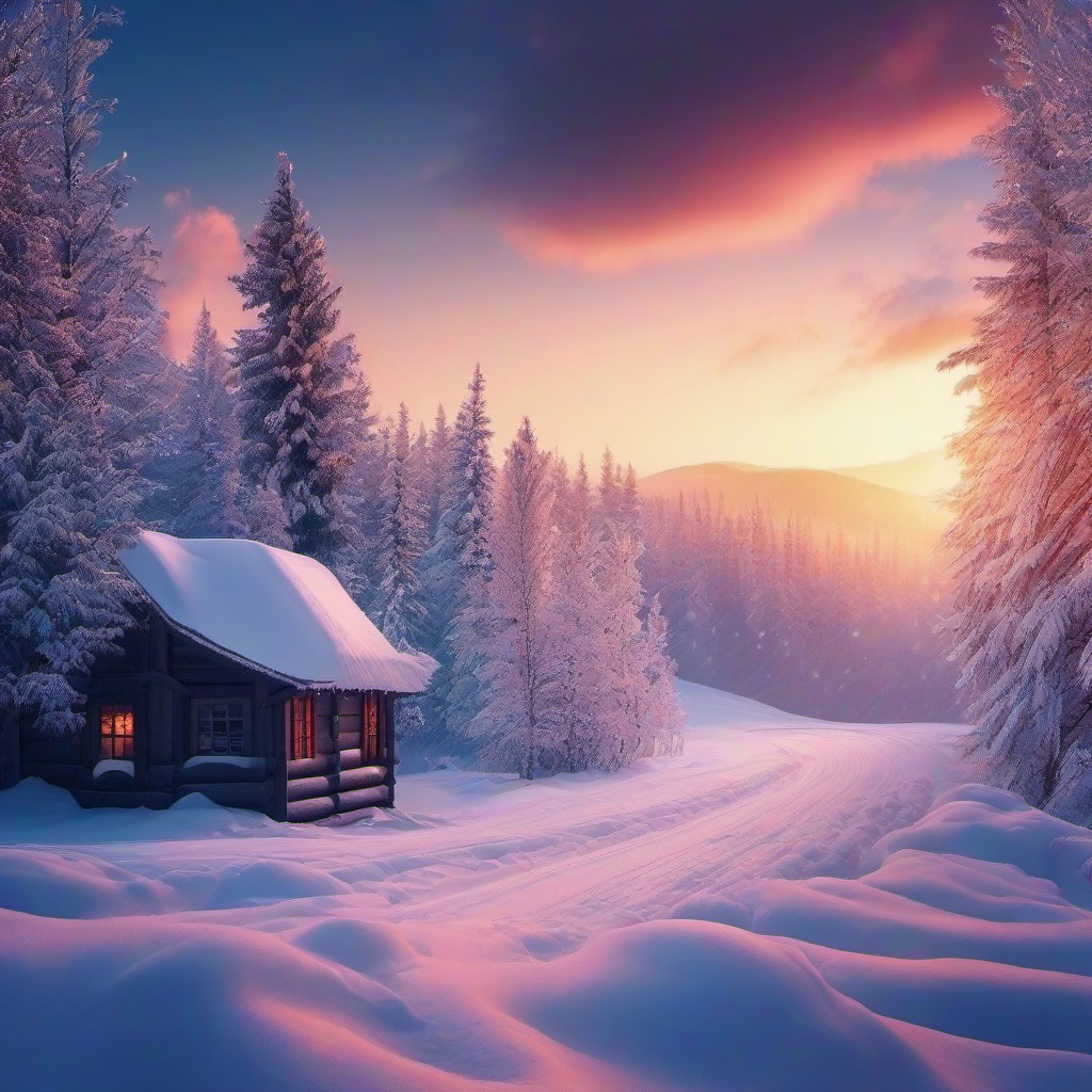 Winter background wallpaper - snow aesthetic background  