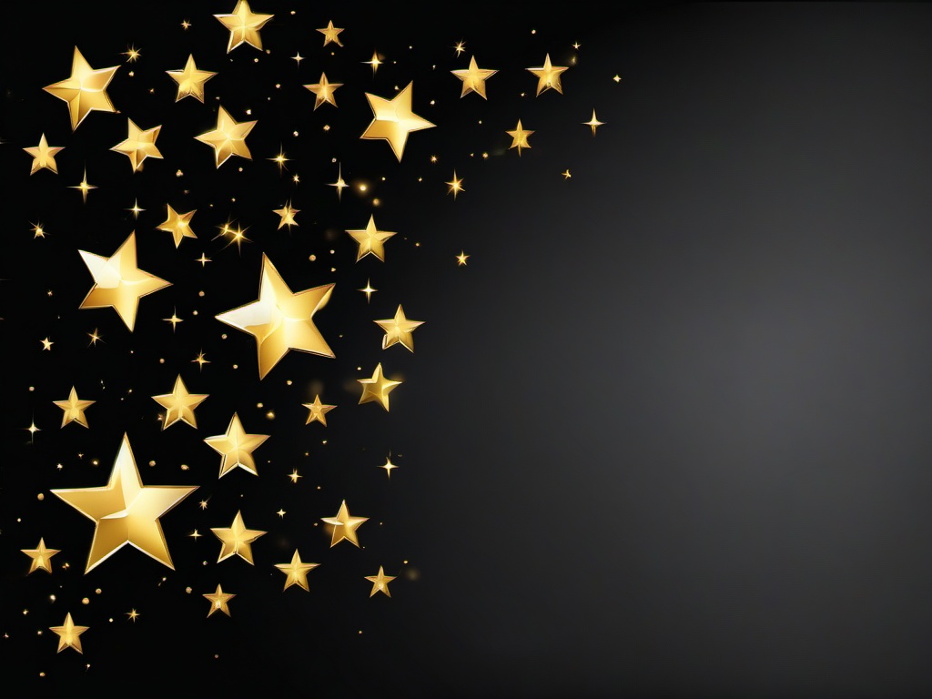 Black Background With Golden Stars - Black backdrop adorned with golden stars.  background wallpaper