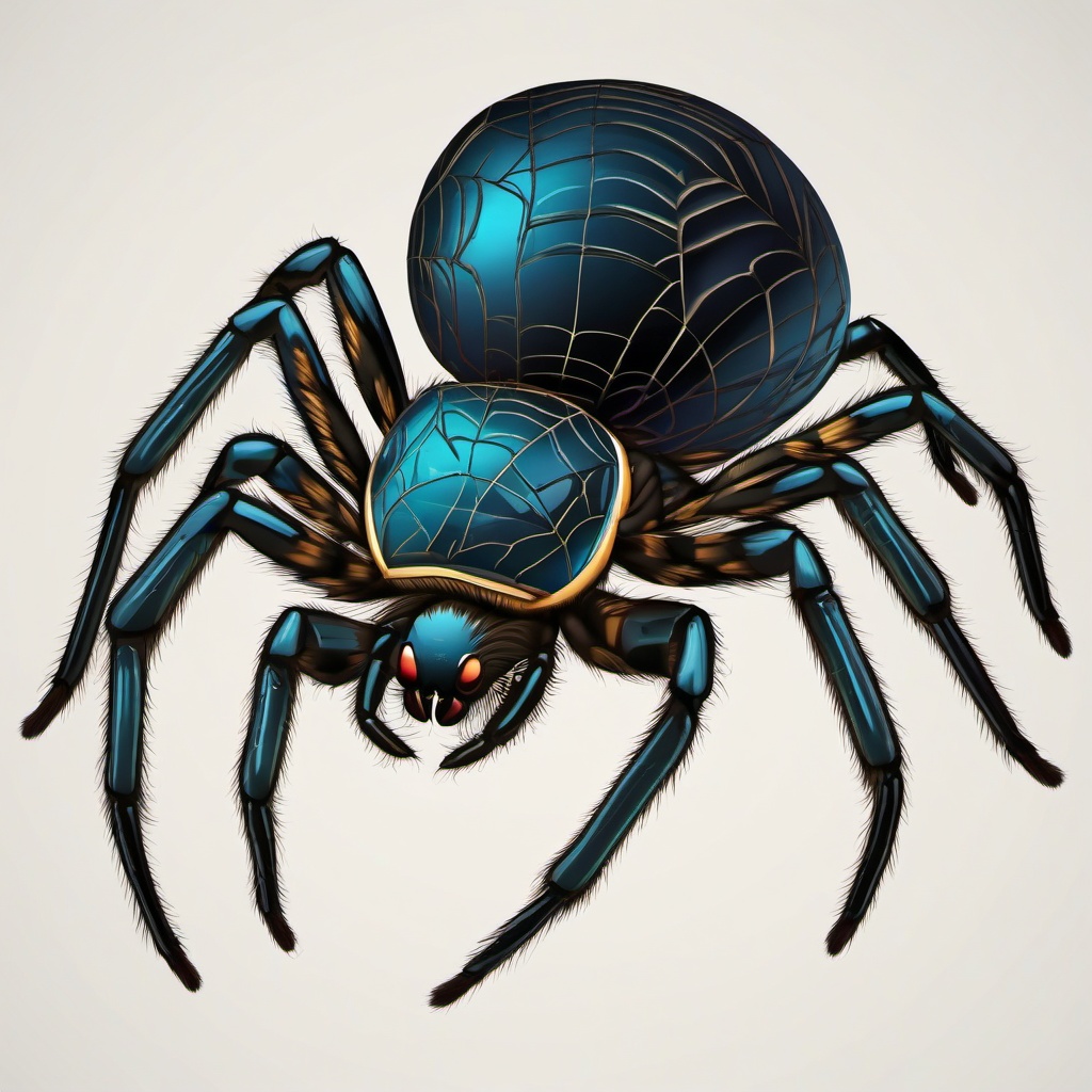 Spider clipart - close-up of a spider's body  