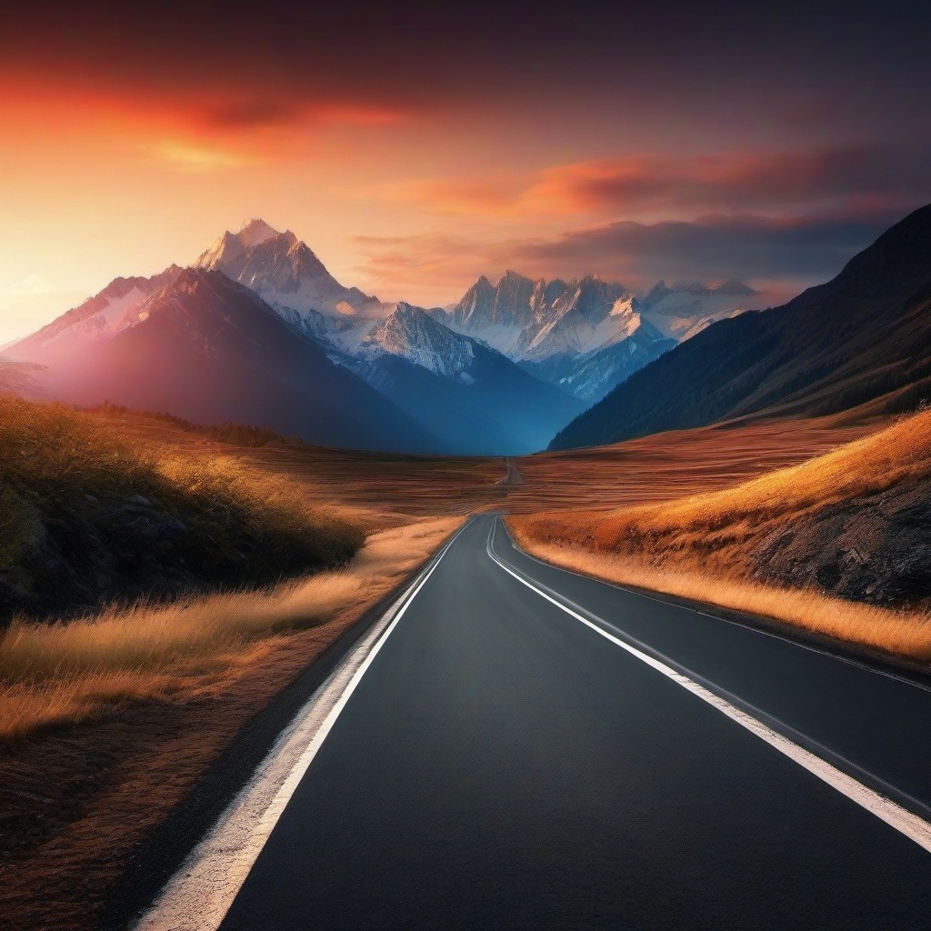 Mountain Background Wallpaper - road with mountains in background  