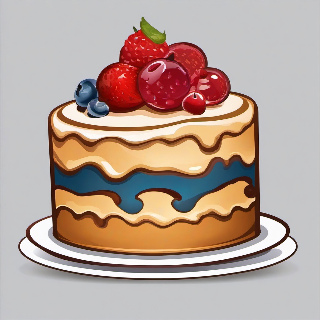 Cake clipart - cake in the shape of a favorite character  