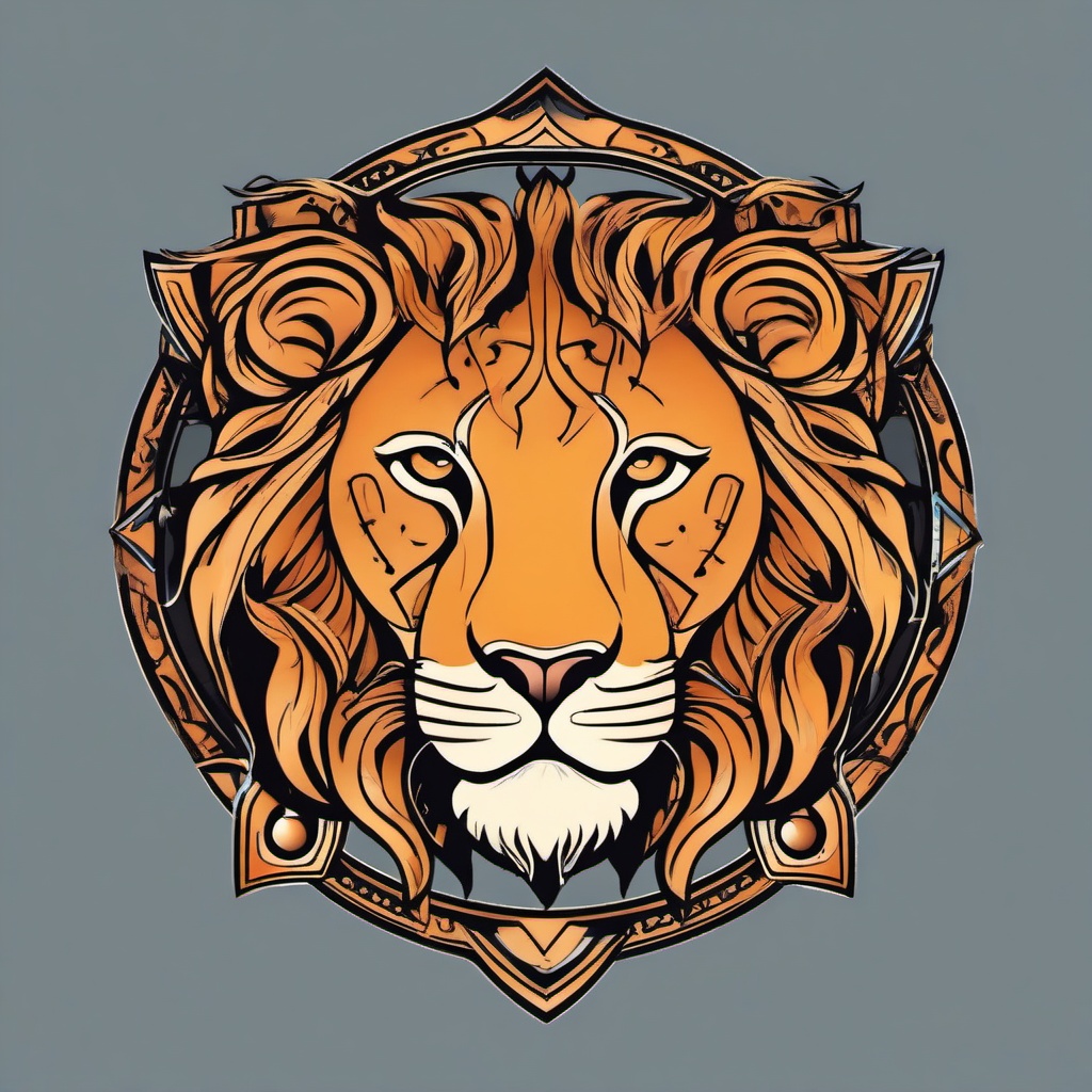 leo tattoo zodiac  simple vector color tattoo