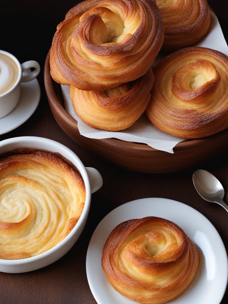 kouign-amann, a breton buttery pastry, enjoyed at a charming café in brittany. 