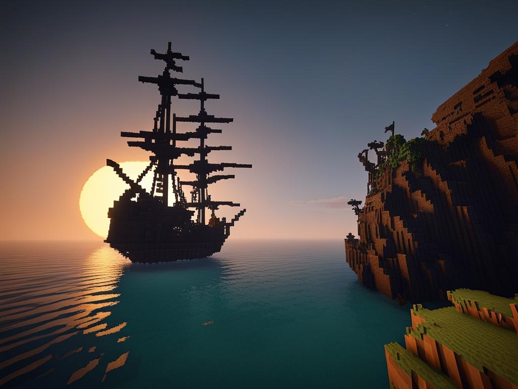 haunted shipwreck on a spooky island - minecraft house ideas minecraft block style