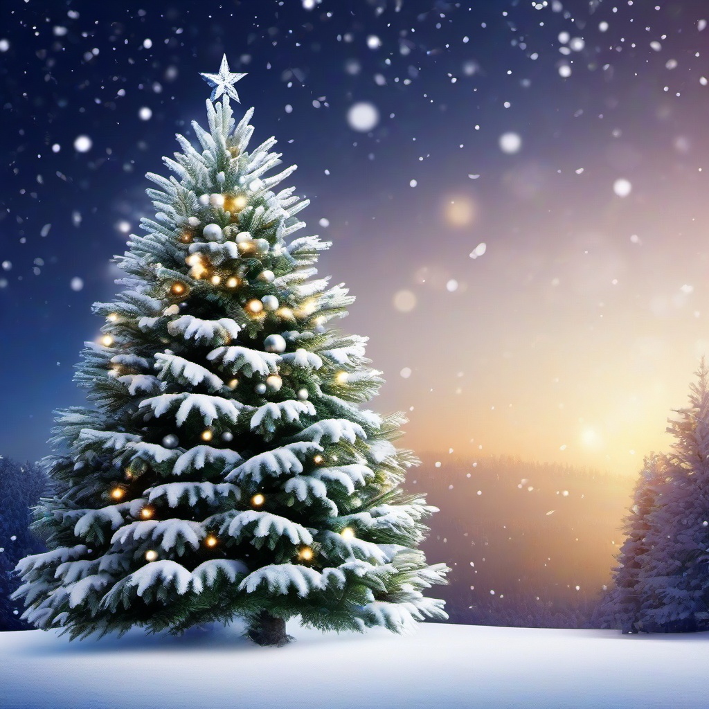 Christmas Background Wallpaper - snowy christmas tree background  