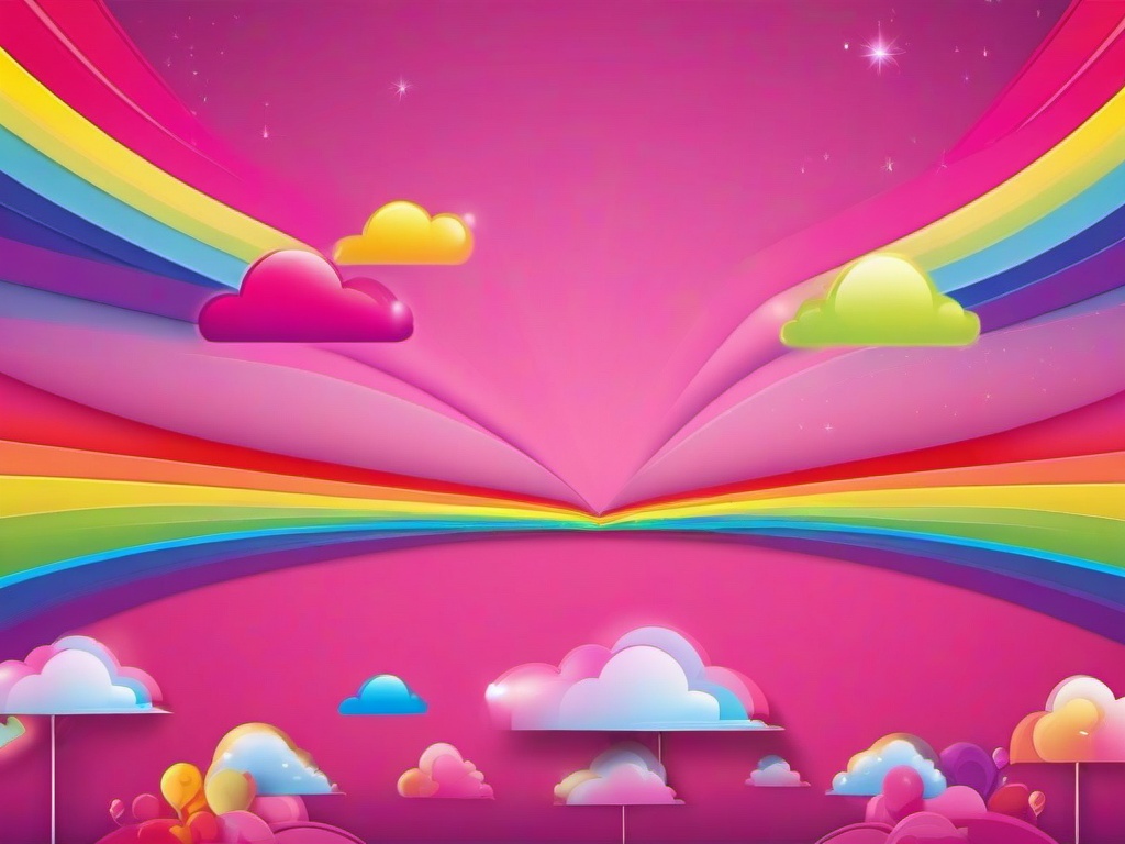 Pink Rainbow Wallpaper  