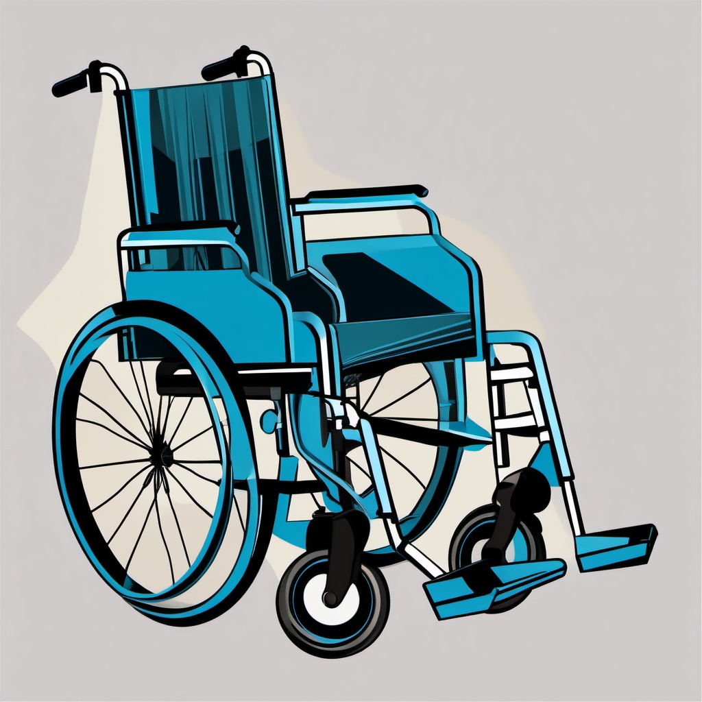 Wheelchair clipart - Wheelchair symbolizing accessibility,  color clipart, vector art