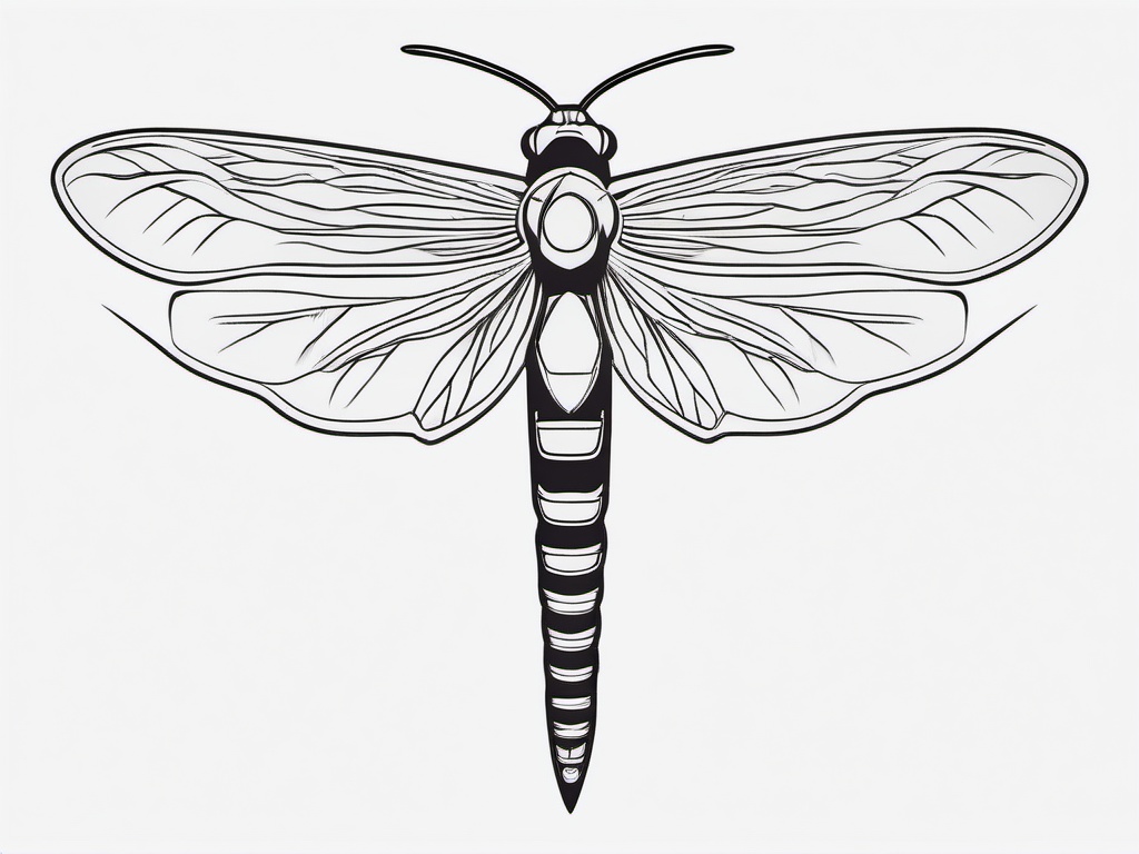 Comet Moth Tattoo - Tattoo featuring a comet moth.  simple vector tattoo,minimalist,white background